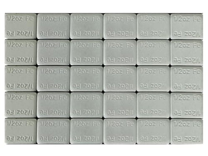 1/2oz. Adhesive Stick on Wheel Weights, Total 360pcs 180oz. Gray - color: Grey