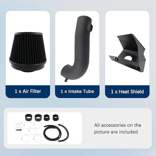 Cold Air Intake Compatible With 19-25 Silverado 5.3L/6.2L V8 - size: Chevy Cadillac GMC Cold Air Intake Kit 5.3L 6.2L