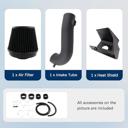 Cold Air Intake Compatible With 19-25 Silverado 5.3L/6.2L V8 - size: Chevy Cadillac GMC Cold Air Intake Kit 5.3L 6.2L