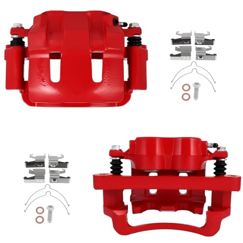 SCITOO 18-B4791 18-B4790 Front Left & Right Disc Brake Calipers Assembly - size: Front[18-B4791 & 18-B4790]Red