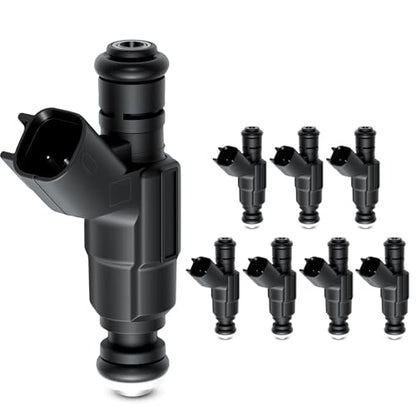 53032713AA Fuel Injectors Set of 8 Compatible with 2004-2008 Ram 2500 5.7L - color: F-53032713AA