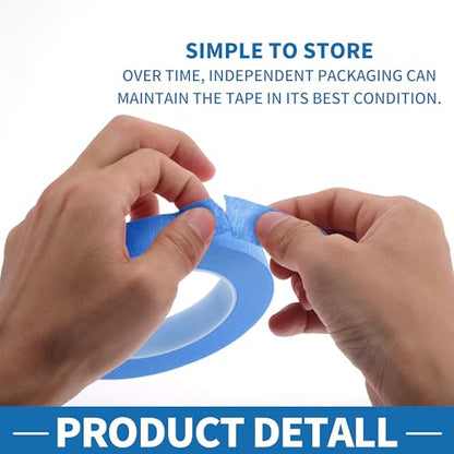 Painters Tape Easy Removal 0.8 Inches x 52.5 Yards Masking Master Tape Blue - color: Blue, size: 0.8 Inches x 52.5 Yards