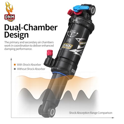 DNM AO-39RC 165mm Rear Shock Bike Air Rear Shock, for XC/TRAIL riding - size: 165mm