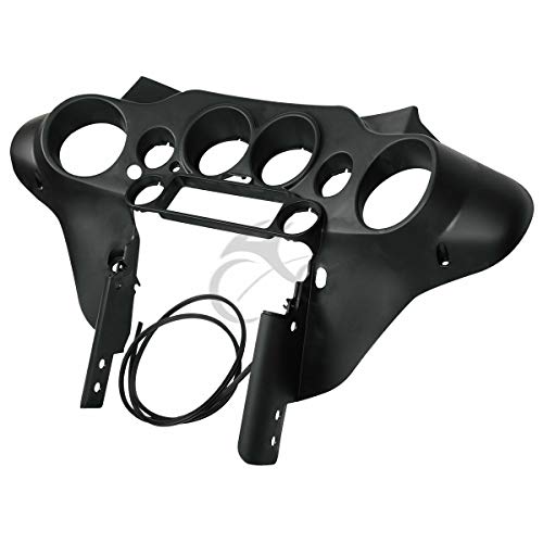 TCT-MT Speedometer Cover Inner Fairing Fit For Harley H-D Touring Electra Street Glide 2008-2013 Harley FLHX FLHTC FLHTCU Models 1996-2007 FLHT FLHTC FLHTCU FLHX - color: Black, size: Inner Fairing