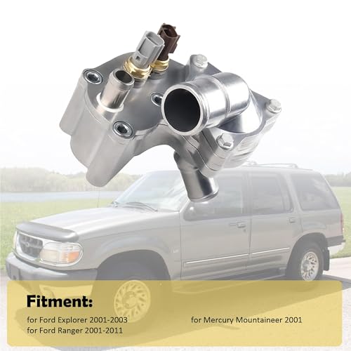 Aluminum Thermostat Housing Assembly RH165 for Ford - size: Explorer 2000-2001, B4000 2001-2008
