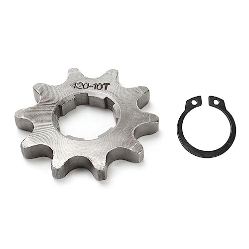 420 10T 17mm Chain Sprocket with Buckle Motorcycle Front Sprocket Gear fits for 50cc 70cc 90cc 110cc 125cc 140cc 160cc Engine Pit Dirt Mini Bikes Go Kart Trail Quad ATVs 4 Wheeler Moped(1 Set) - style: 10T
