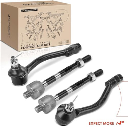 A-Premium Front Inner Outer Tie Rod End Kit, Compatible with Hyundai & Kia
