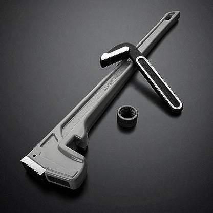 DURATECH 36-inch Aluminum Straight Pipe Wrench, Adjustable Plumbing Wrench - size: 36-inch, style: Straight