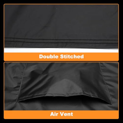 ATV Cover for Can-Am Outlander 400 Waterproof 4 Wheelers Quad Cover Outdoor Sun Rain Storage Protection 210D-PU Black, Orange 86.22x46.06x44.09in - size: for Can-Am Outlander 400