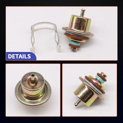HiSport 88894360 Fuel Injection Pressure Regulator Kit with Clip 3.5Bar - size: HSFPR287