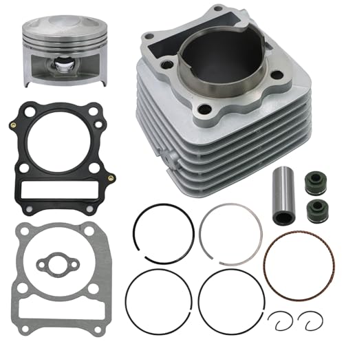 Priprilod Engine Rebuild Kit Compatible with Suzuki DR200 DR200S DR200SE 1986-2017 Cylinder Piston Gasket Set Top End Rebuild Kit with Rings & Seals
