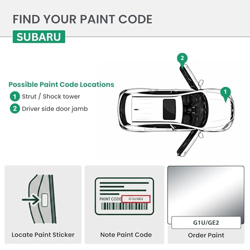 ERA Paints - G1U/GE2 - Ice Silver Metallic for SUBARU Exact OEM Color Match Automotive Touch Up Paint for Cars - Scratch & Chip Repair for Metal & Plastic - Basic Kit - Made in USA - style: Jar - Basic Kit
