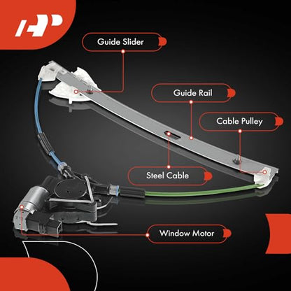 A-Premium Front Passenger Side Power Window Regulator with Motor (6-Pin) - style: Front Passenger (RH)