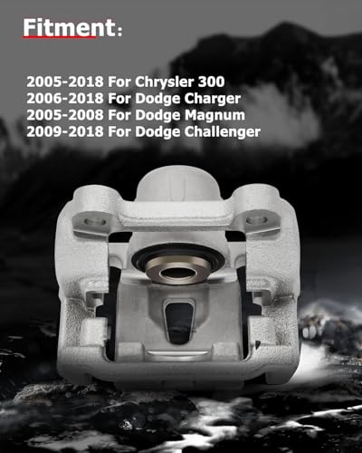 cciyu Rear Right Brake Caliper w/Bracket 18B4971 For Chrysler,For Dodge - size: Rear Right[18B4971]