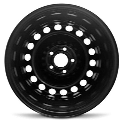 New OEM Replacement Wheel for Honda Accord (08-12) 16x6.5 inch Steel Rim Painted Black Fit 215/60R16 - size: 16x6.5 in - Wheel