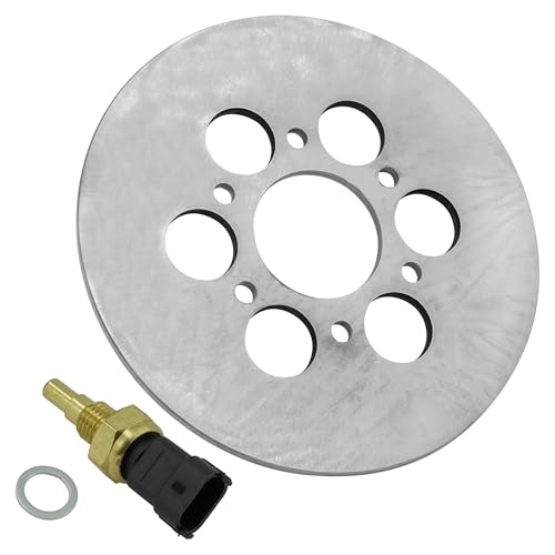 Caltric Rear Brake Caliper and Disc Rotor with Pad Compatible with Yamaha Rhino 660 YXR660 4X4 2004-2007