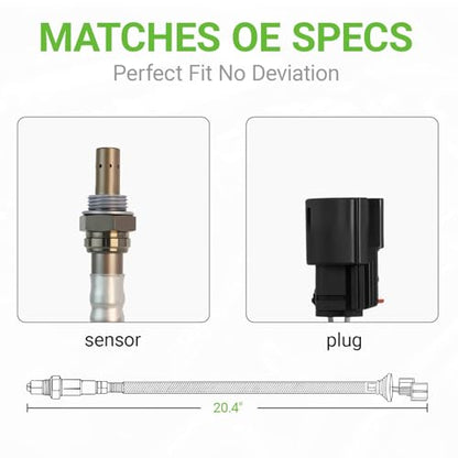 O2 Oxygen Sensor Downstream Compatible with Ford Mazda Lincoln Mercury-Explorer Flex Fusion Edge Transit-150 250 350 Taurus CX-9 MKS MKZ MKX Milan # 250-24983 234-4489 2344489 BE5Z9G444D BH6Z9G444A - size: 234-4489