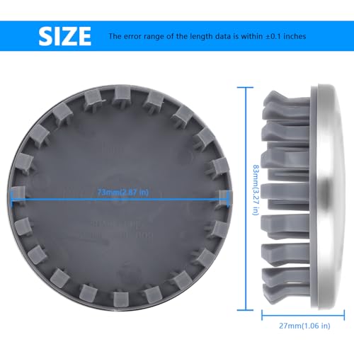 Wheel Center Hub Cap 22837060 (Set of 4),Center Cover Hubcap 3.25" Compatible with Chevy Tahoe Suburban Silverado 1500 (2014-2020) for # 20942002 - color: Set of 4, size: 22837060