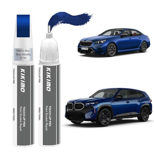 KIKIMO for BMW Touch Up Paint(Marina Bay Blue Metallic(C1K)) - color: Marina Bay Blue Metallic(C1K) for 5/X5/X7