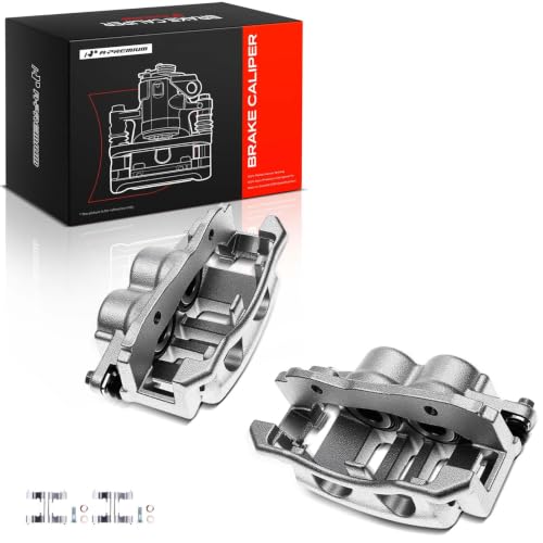 A-Premium Front Left and Right Side Disc Brake Caliper with Bracket - style: Front Driver and Passenger Side