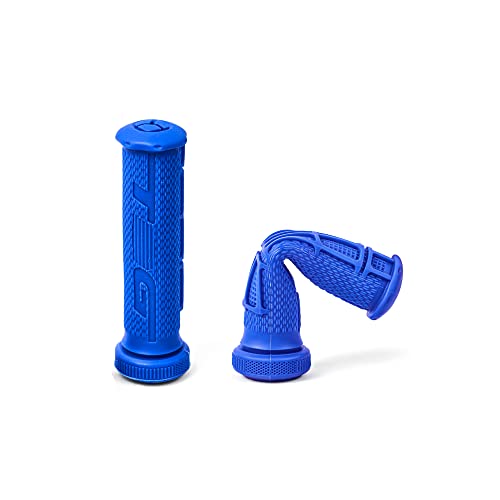 PUCKY New 7/8'' 22mm Thumb Throttle Cable Accelerator Handle Assembly for 50cc 70cc 90cc 110cc 125cc 250cc ATV Quad Go Kart TaoTao Pit Bike (Blue) - color: Blue
