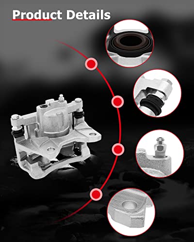 cciyu Rear Left/Right Disc Brake Caliper Assembly w/Bracket 18B5047 - size: Rear Right[18B5047]