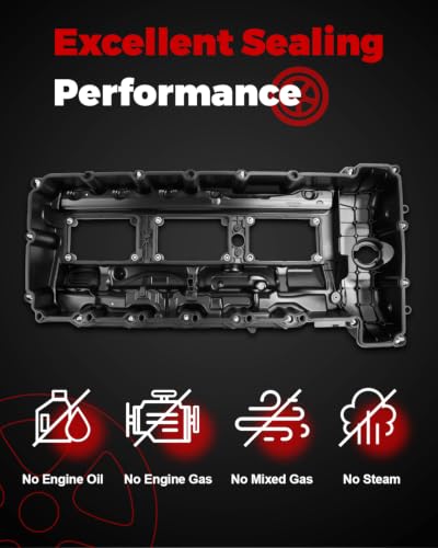 Engine Valve Cover Fits for 2011-2015 335i, 2011-2016 535i, 2011-2018 X5 - size: 11127570292