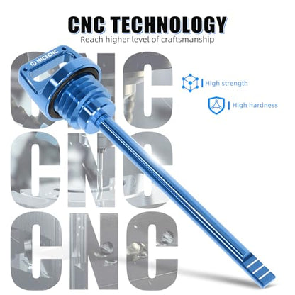 NICECNC Engines Oil Level Dipstick T6 Aluminum Blue - color: blue