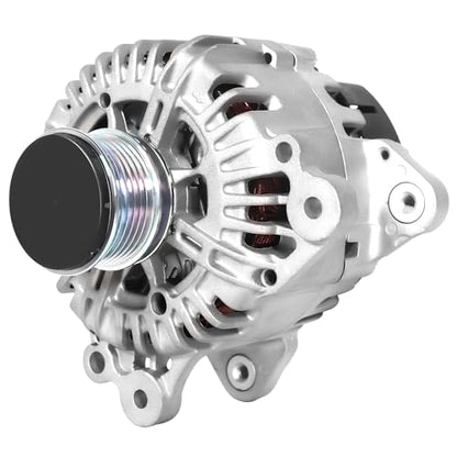 11134N Alternator 140Amp Replacement for Jetta 2006-2014 2.0L/2011-2015 2.0L/2005-2006 1.9L, Passat 2006-2008 2.0L, GTI 2006-2008, Golf 2010-2014 2.0L, 6-Groove Pulley - size: 11134N