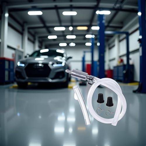 Brake Bleeder Hose, 2025 New Universal Hydraulic Brake Fluid Bleeder, One Way Check Valve Tube Bleeding Tool Kit for Motorcycle Clutch, Brake System Bleeding Tools