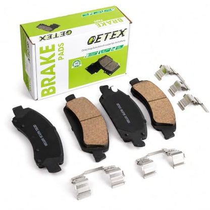 D1363 Front Ceramic Brake Pads with Hardware for GM Trucks & SUVs - size: D1363