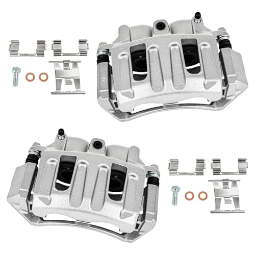 cciyu Front Left & Right Disc Brake Calipers With Bracket 18B4751 18B4750 - size: Front[18B4751+18B4750]
