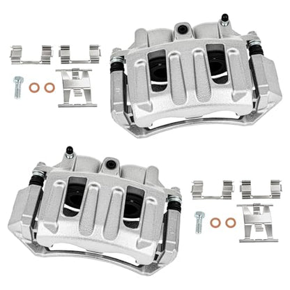 cciyu Front Left & Right Disc Brake Calipers With Bracket 18B4751 18B4750 - size: Front[18B4751+18B4750]