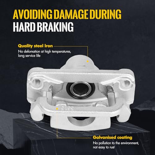 KUSATEC 19B2780 19B2781 Disc Brake Caliper with Bracket fit for Nissan Altima 2002-2022/ Maxima 2003-2008 2019-2023; Both Left and Right side
