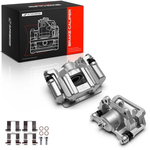 A-Premium Rear Left and Right Side Disc Brake Caliper with Bracket - style: Rear Driver and Passenger