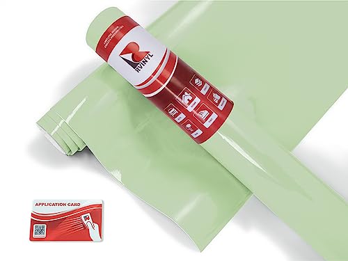 Avery Dennison SW900 728-O Gloss Light Pistachio Supreme Wrapping Film Vinyl Vehicle Car Wrap Sheet Roll - (108" x 60") - color: Gloss Light Pistachio, size: 9ft x 5ft