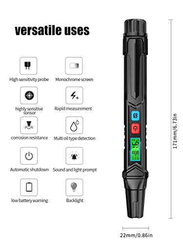NF Brake Fluid Tester Pen Brake Fluid Test Strips, Calibrated for DOT3 DOT4 DOT-5.1 Brake Fluid