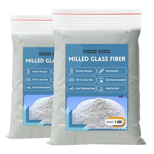 [2 Pack] 1 LBS Milled Fiberglass - Fiberglass Resin Filler Material - size: 2 Pack