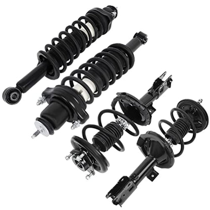 Front and Rear Pair Strut & Coil Spring Assembly Fit 2008-2010 for Mitsubishi Lancer Replace Struts Complete Assembly for 172508 172355/1331665R 172356/1331665L
