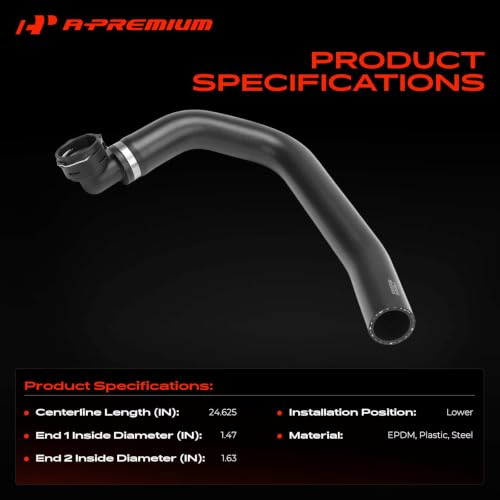 A-Premium Lower Engine Radiator Coolant Hose Compatible with Ford - style: Lower