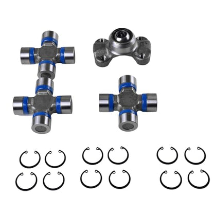 BestParts Front Driveshaft 3x Universal Joints with Spicers and CV Socket Rebuild Kit Compatible with Jeep Wrangler TJ Compatible with Cherokee XJ Replace 211355X 5-153X