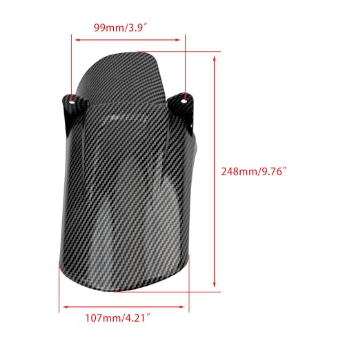 Surron Rear Shock Fender Motorcycle Shock Absorber Mudguard Replacement for Light Bee Sur Ron S X Segway X160 X260-Carbon Fiber - color: Rear Shock Fender, size: Carbon Fiber Print