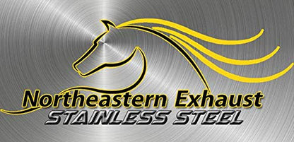 Northeastern Exhaust | Stainless Steel Resonator Pipe, Muffler Exhaust System Kit Compatible for Subaru Impreza 2002-2005 2.5L | Free Gaskets Included | Automotive Replacement Part
