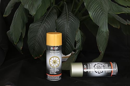 EASTUP Premium Metallic Acrylic Enamel Wheel Paint Light-Orange-Gold Color, Brilliant Finish, High Durability, Fade-resistant, Quick Drying Rim Coating - color: 15#2595-Light Orange Gold