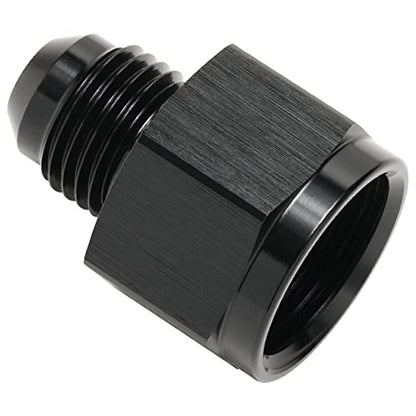 8AN Female to 6AN Male Flare Reducer Adapter Fitting Connector Aluminum Black - color: Black, size: 8AN Female to 6AN Male