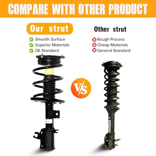 Front Struts Assembly w/Coil Spring 172392 172393, Set of 2