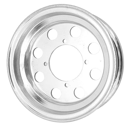 8in Motorcycle Front Cast Wheel Rim for 2.5‑8 Tires, Aluminium Alloy Polished Front Wheel Vacuum Rim Wheel for Monkey Z50 Q50 Front Wheel Replacement