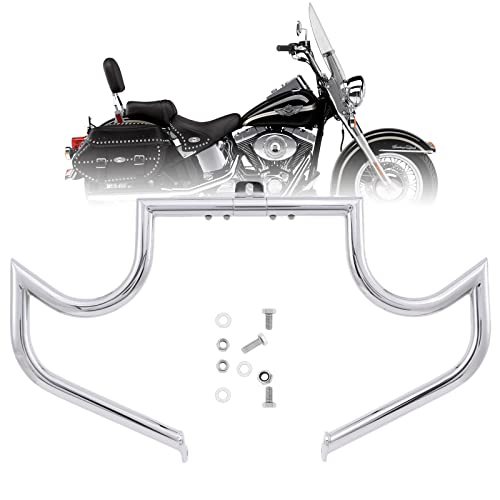 Kinglemc Crash Bar Engine Guard for Harley Softail(Chrome-C) - color: Chrome-C