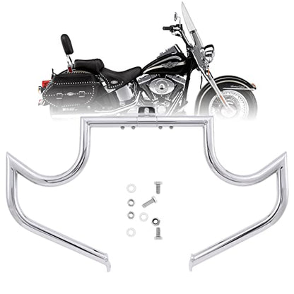 Kinglemc Crash Bar Engine Guard for Harley Softail(Chrome-C) - color: Chrome-C