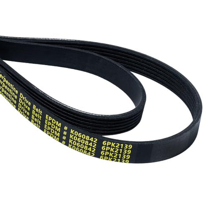 6PK2139 Serpentine Belt V-Ribbed Drive Belt 6-Rib 84.2" Length - size: 6PK2139-2139mm belt